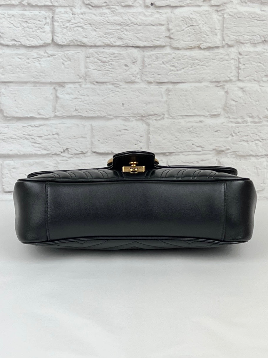 GG Small Marmont Bag, Black