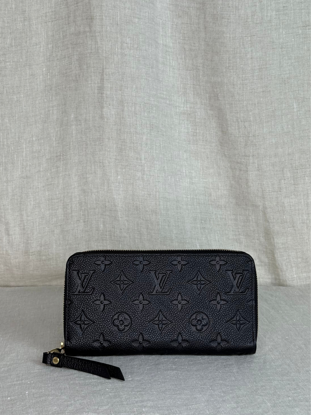 Louis Vuitton Continental Black Empreinte Leather Wallet