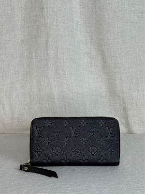 Louis Vuitton Continental Black Empreinte Leather Wallet