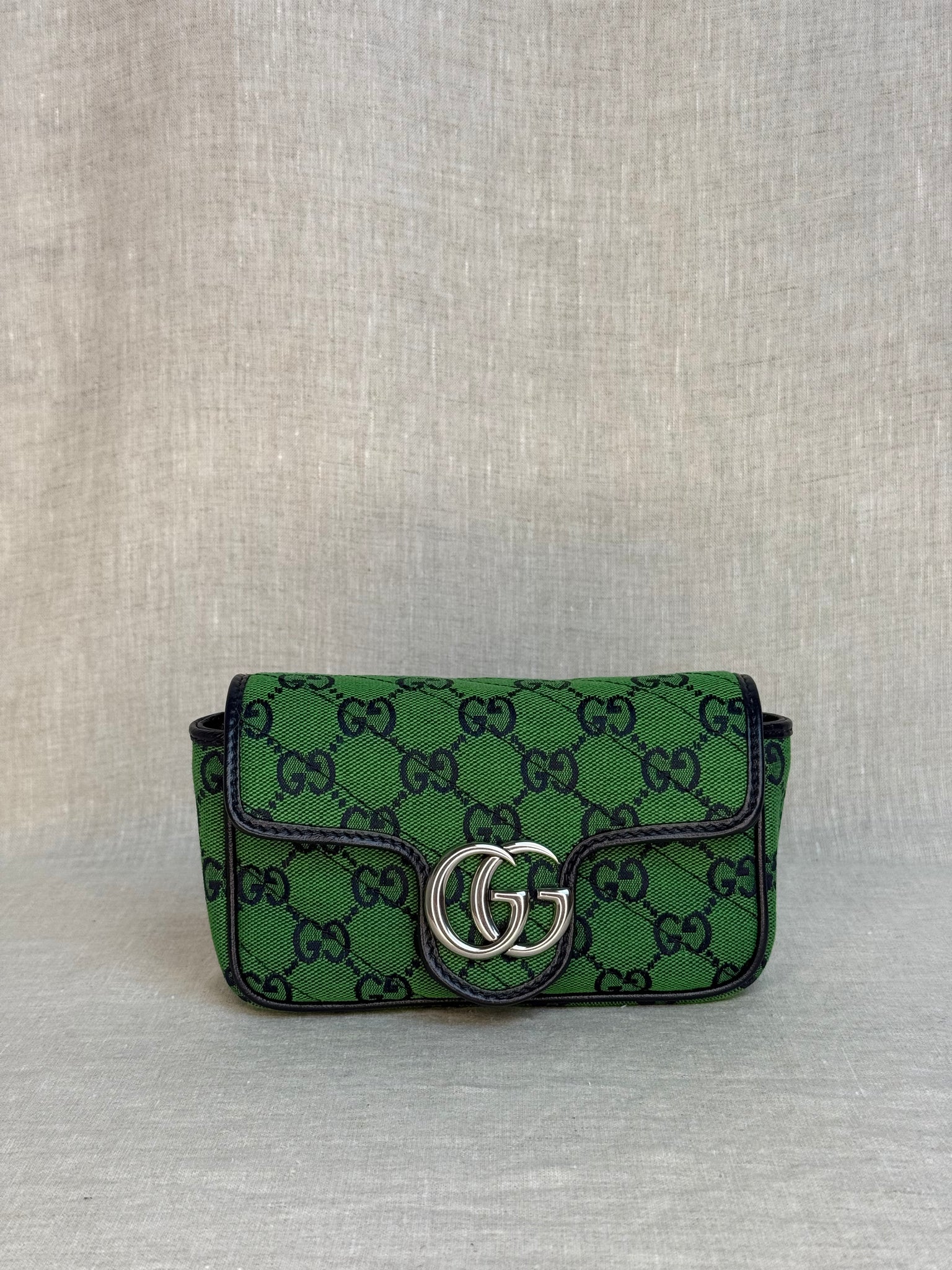 Gucci Green GG Canvas Marmont Bag