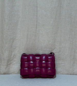 Bottega Veneta Cassette Padded Leather Crossbody Cinnabar