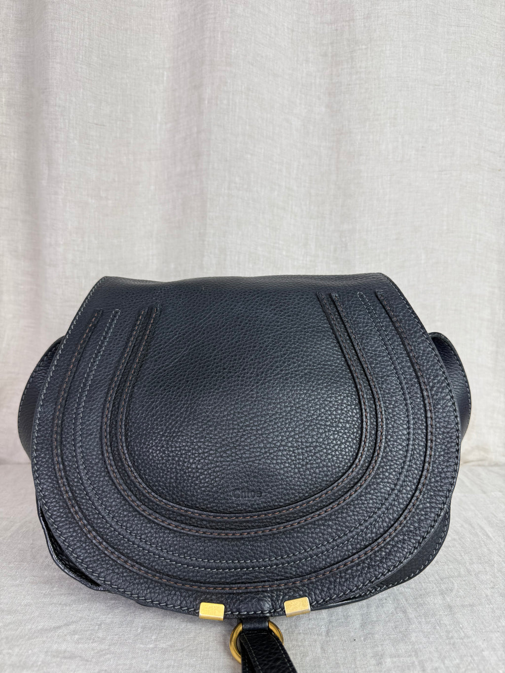 Chloe Black Saddle Bag