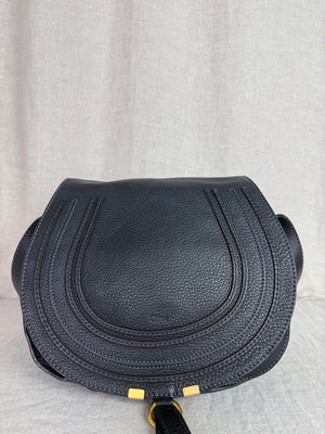 Chloe Black Saddle Bag