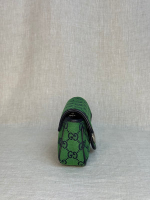 Gucci Green GG Canvas Marmont Bag