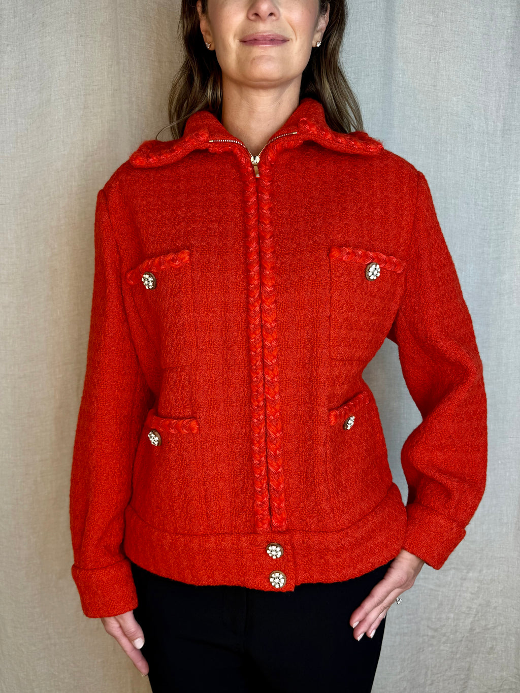 Chanel 2019 Karl Lagerfeld Tweed Wool Jacket