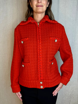 Chanel 2019 Karl Lagerfeld Tweed Wool Jacket