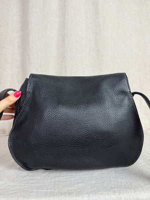 Chloe Black Saddle Bag