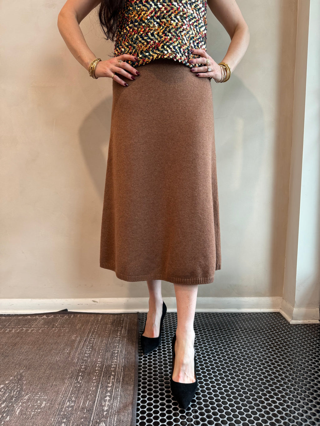 Chanel Cashmere A-Line Skirt 2013 Spring Collection