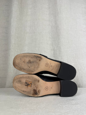Chanel Black Loafers Size 38