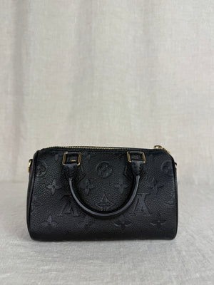 Louis Vuitton Black Nano Speedy Bag