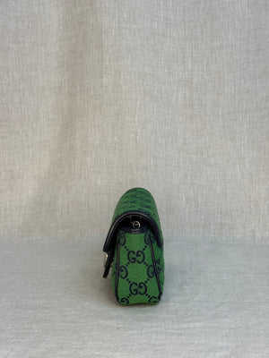 Gucci Green GG Canvas Marmont Bag
