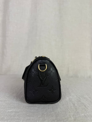 Louis Vuitton Black Nano Speedy Bag