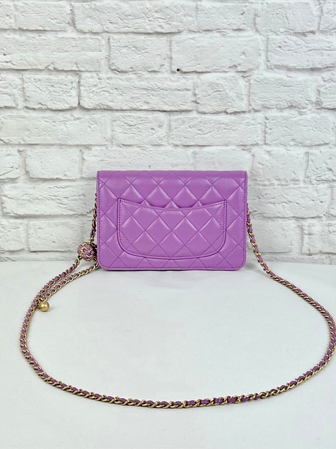 Chanel Pearl Crush Lambskin WOC, Lilac