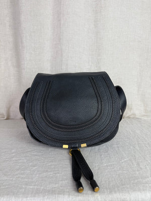 Chloe Black Saddle Bag