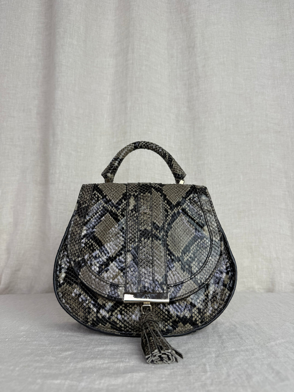 DeMellier Embossed Snakeskin Crossbody Bag