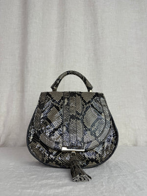 DeMellier Embossed Snakeskin Crossbody Bag