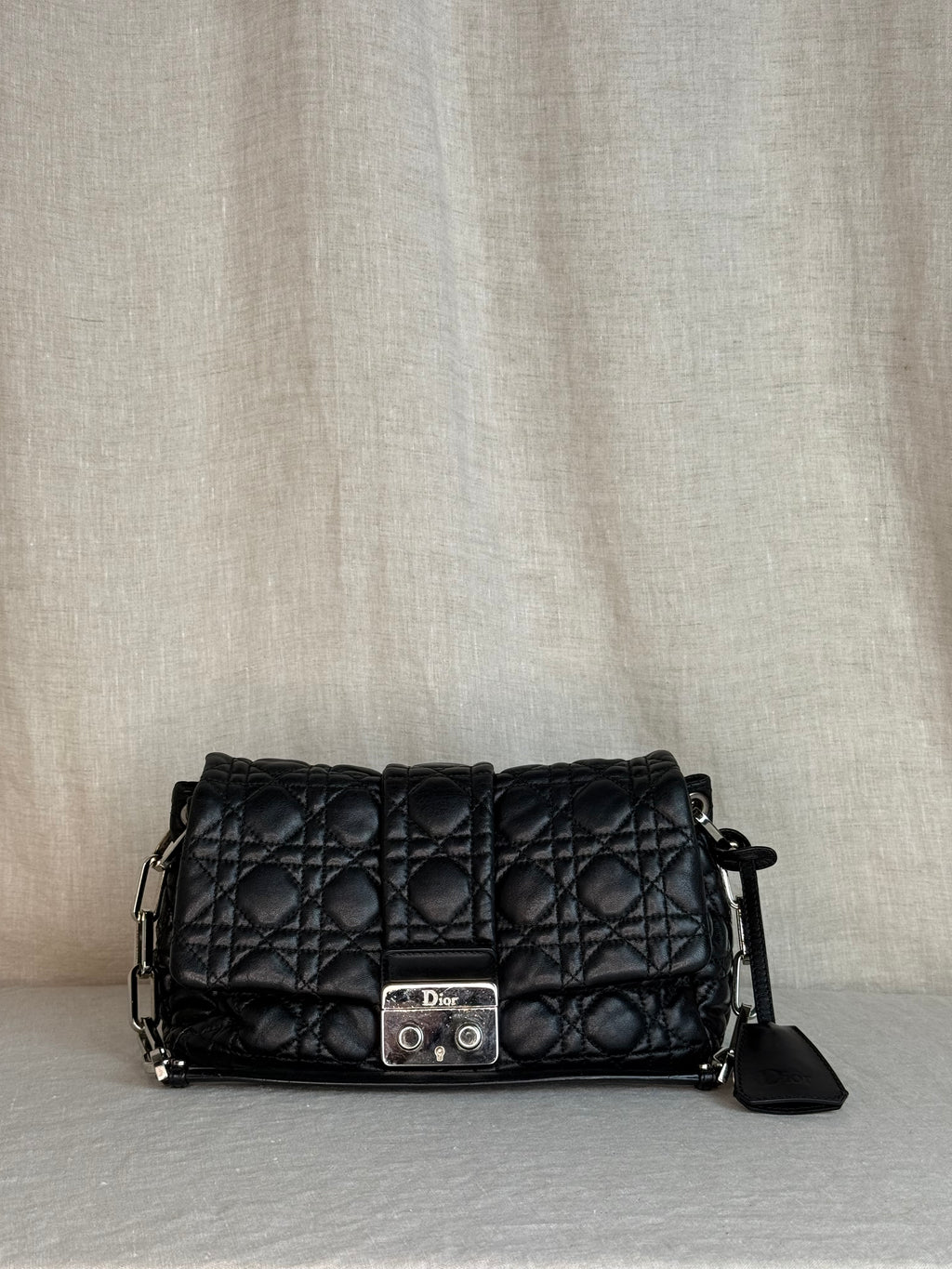 Dior Lambskin Cannage Medium Miss Dior Flap