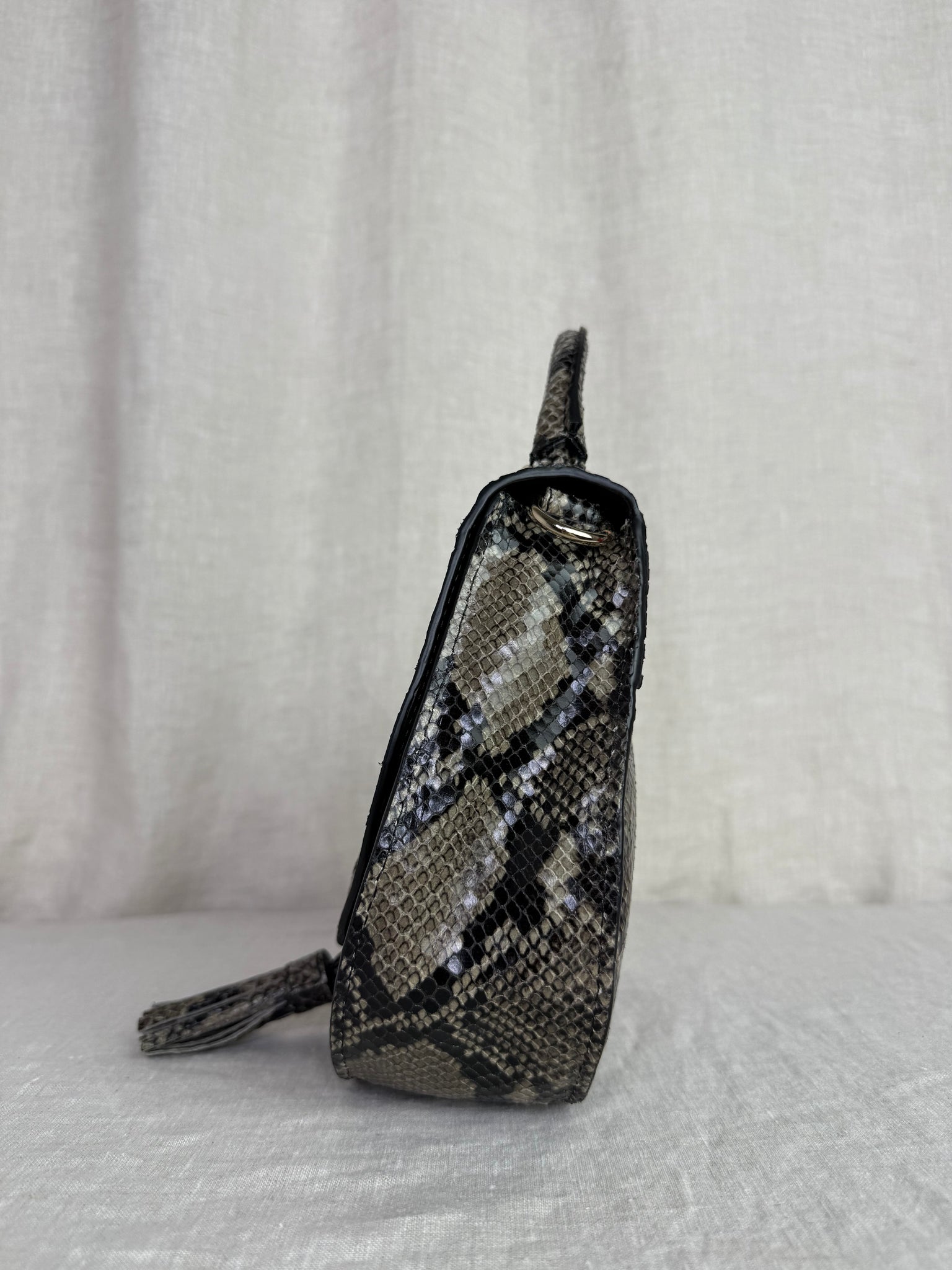 DeMellier Embossed Snakeskin Crossbody Bag