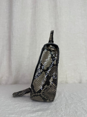 DeMellier Embossed Snakeskin Crossbody Bag