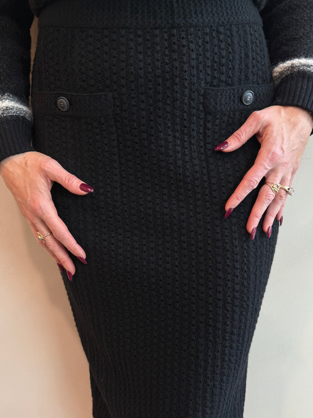 Chanel Cashmere Textured Sweater Skirt Spring 2013 Collection
