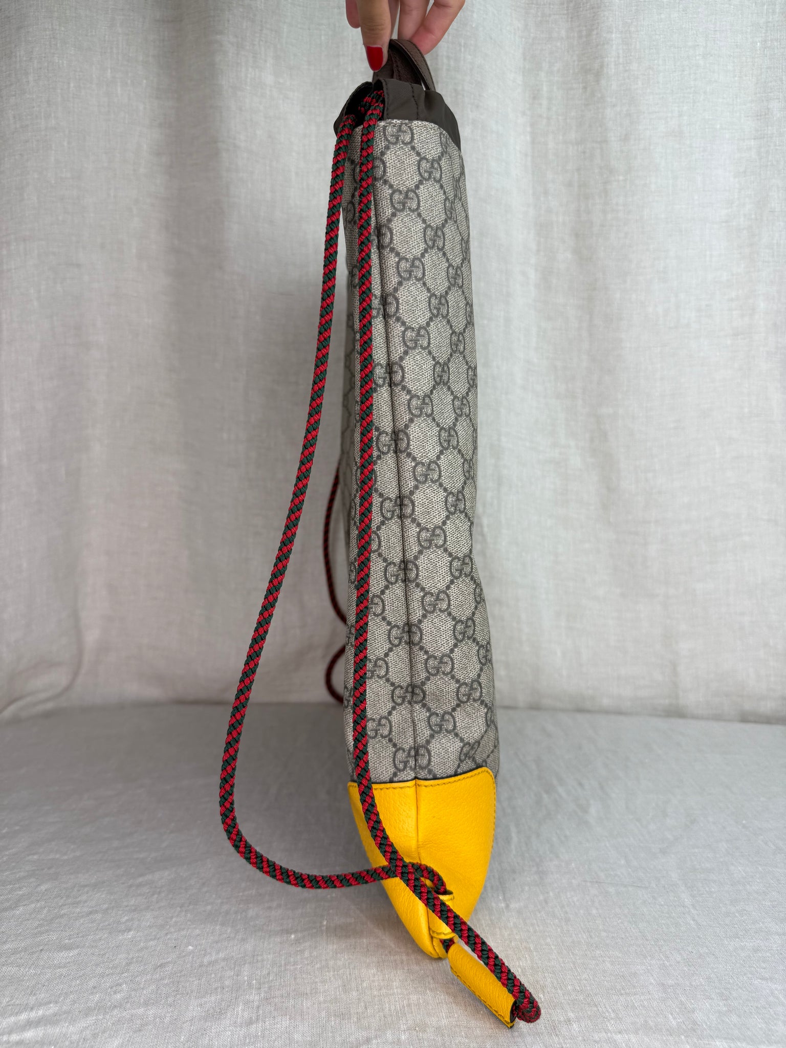 Gucci Brown Supreme Coated Canvas Backpack