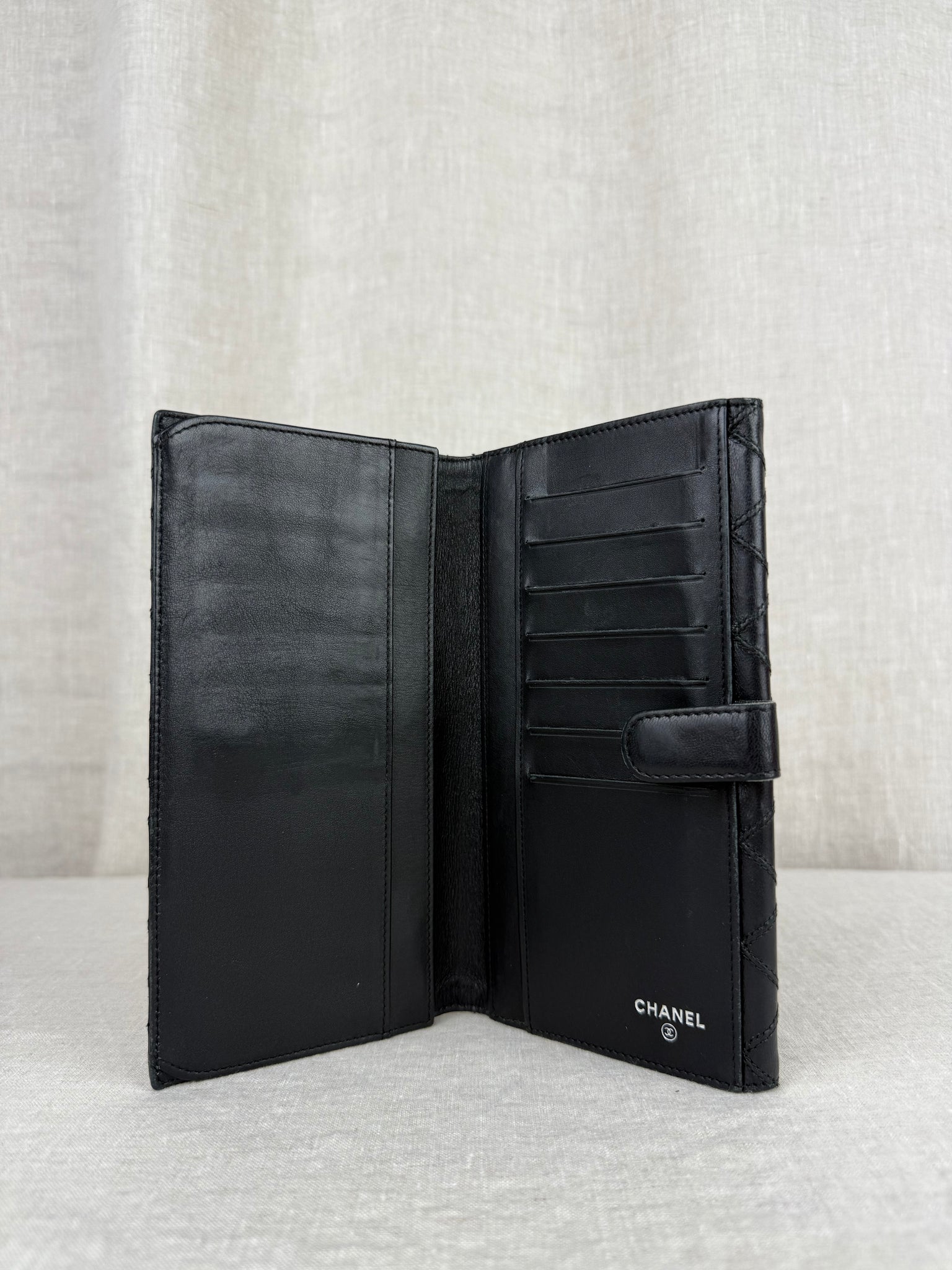 Chanel Black Quilted Wallet