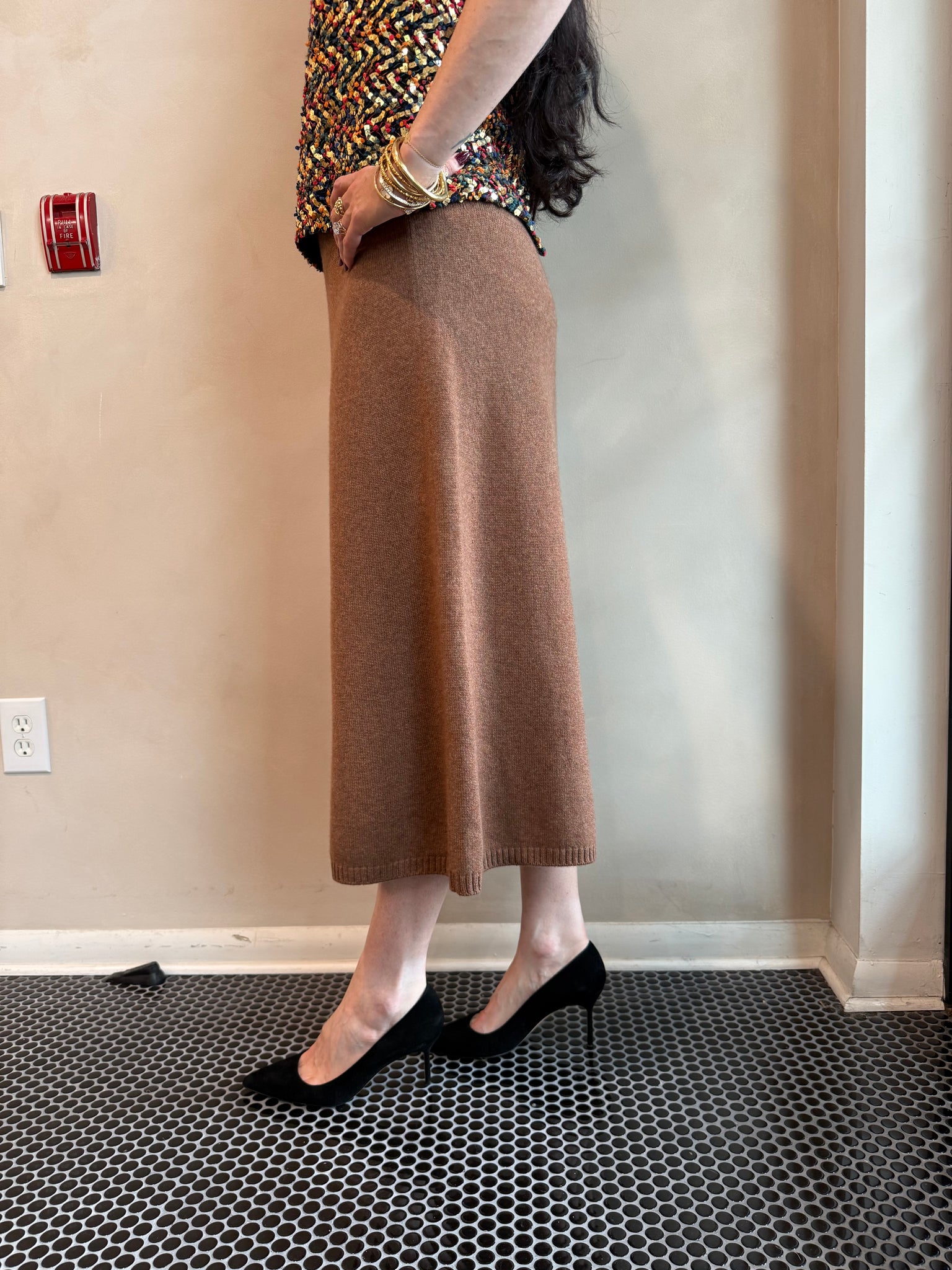 Chanel Cashmere A-Line Skirt 2013 Spring Collection
