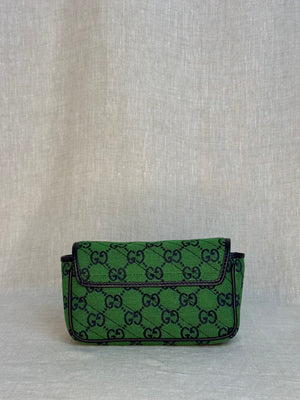 Gucci Green GG Canvas Marmont Bag