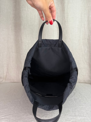 Gucci Black Supreme Coated Canvas Backpack