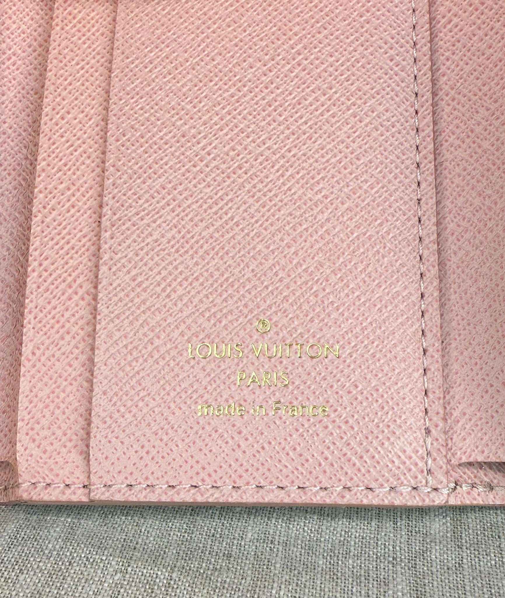 Louis Vuitton Damier Azur Studded Canvas Zoe Wallet