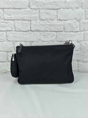 Prada Re-Nylon Messenger Bag, Black