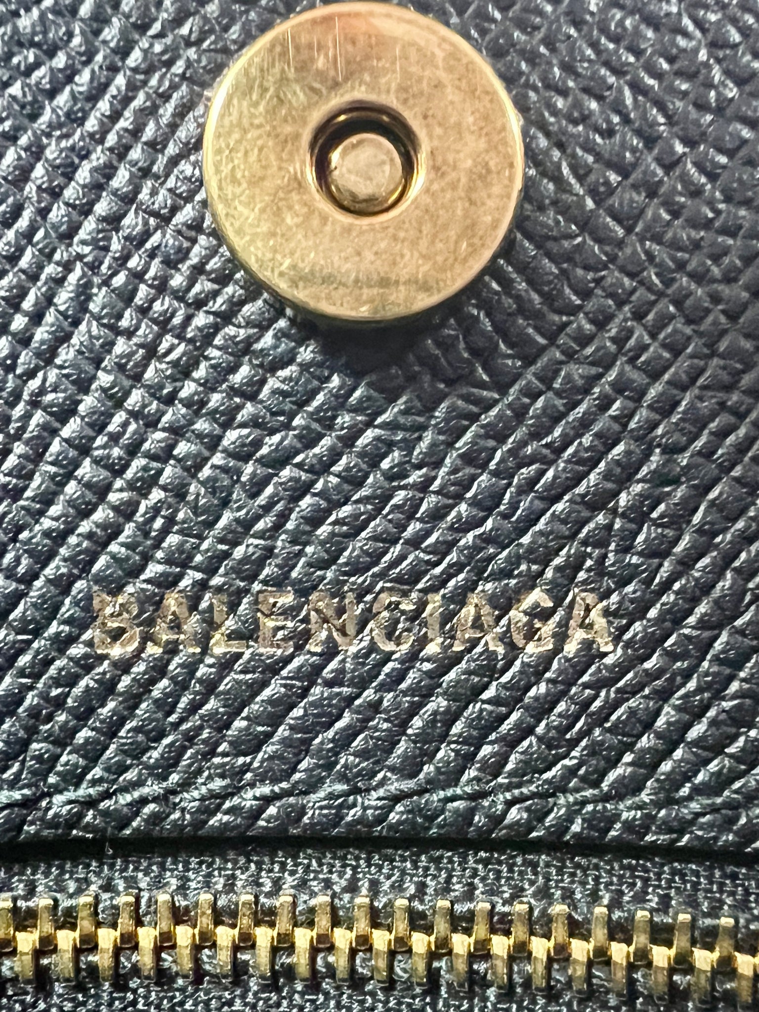 Balenciaga Logo Ville Tote Handbag Leather Bag XXS Black Shoulder Strap