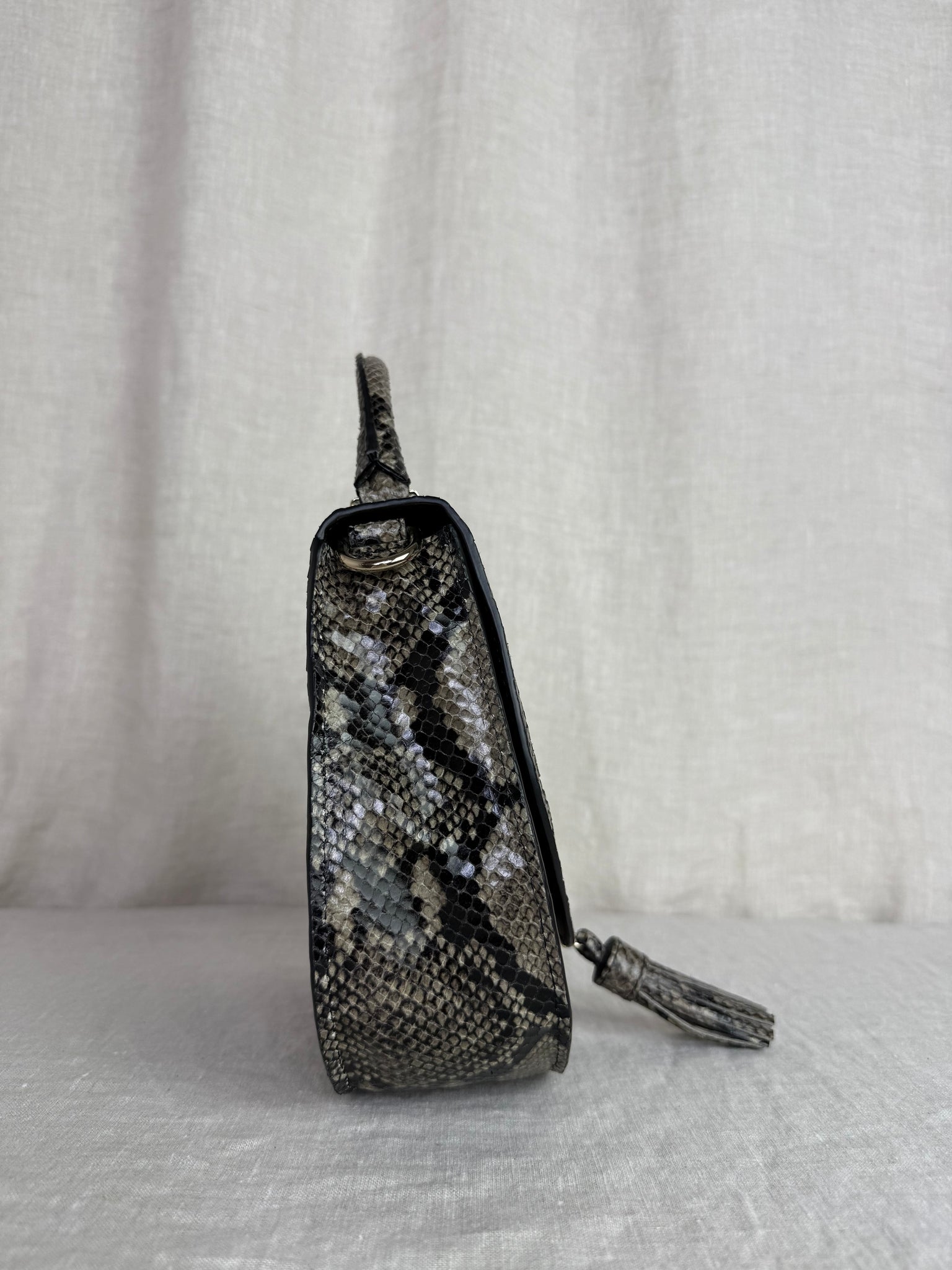DeMellier Embossed Snakeskin Crossbody Bag