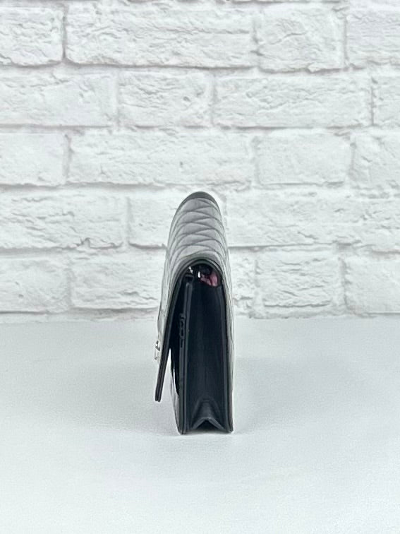 Chanel Boy Wallet on Chain in Black Patent Leather