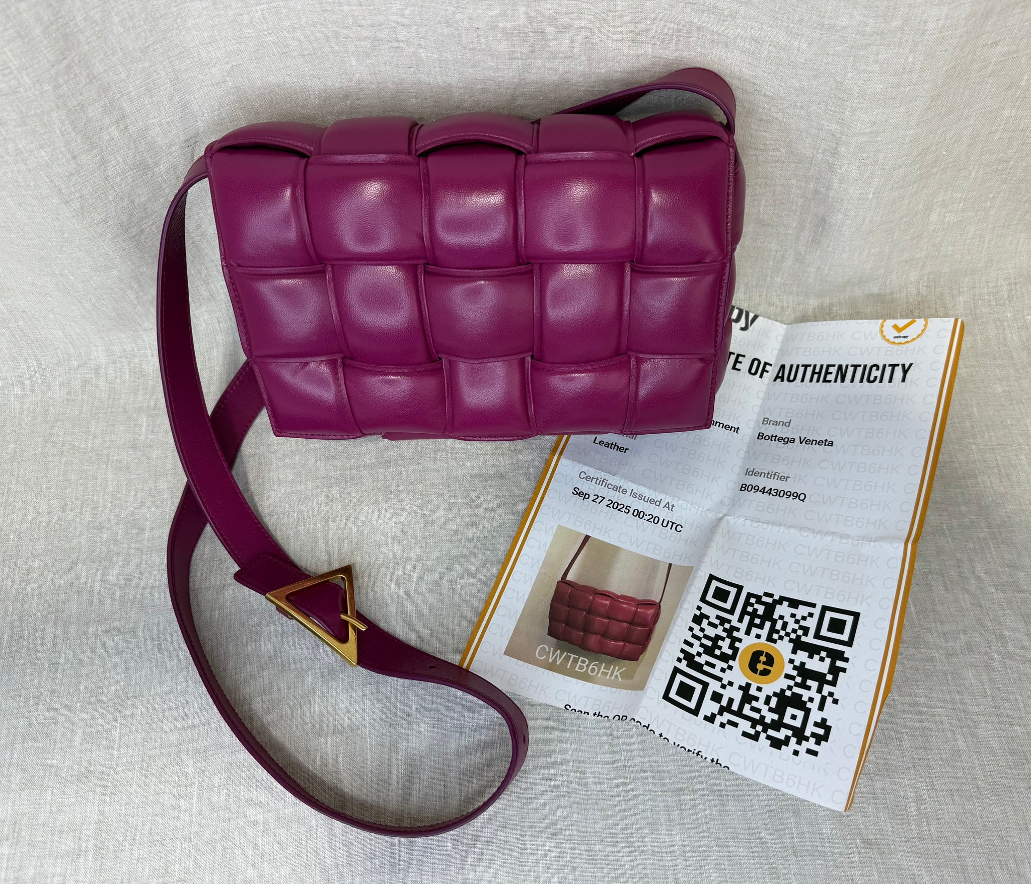 Bottega Veneta Cassette Padded Leather Crossbody Cinnabar