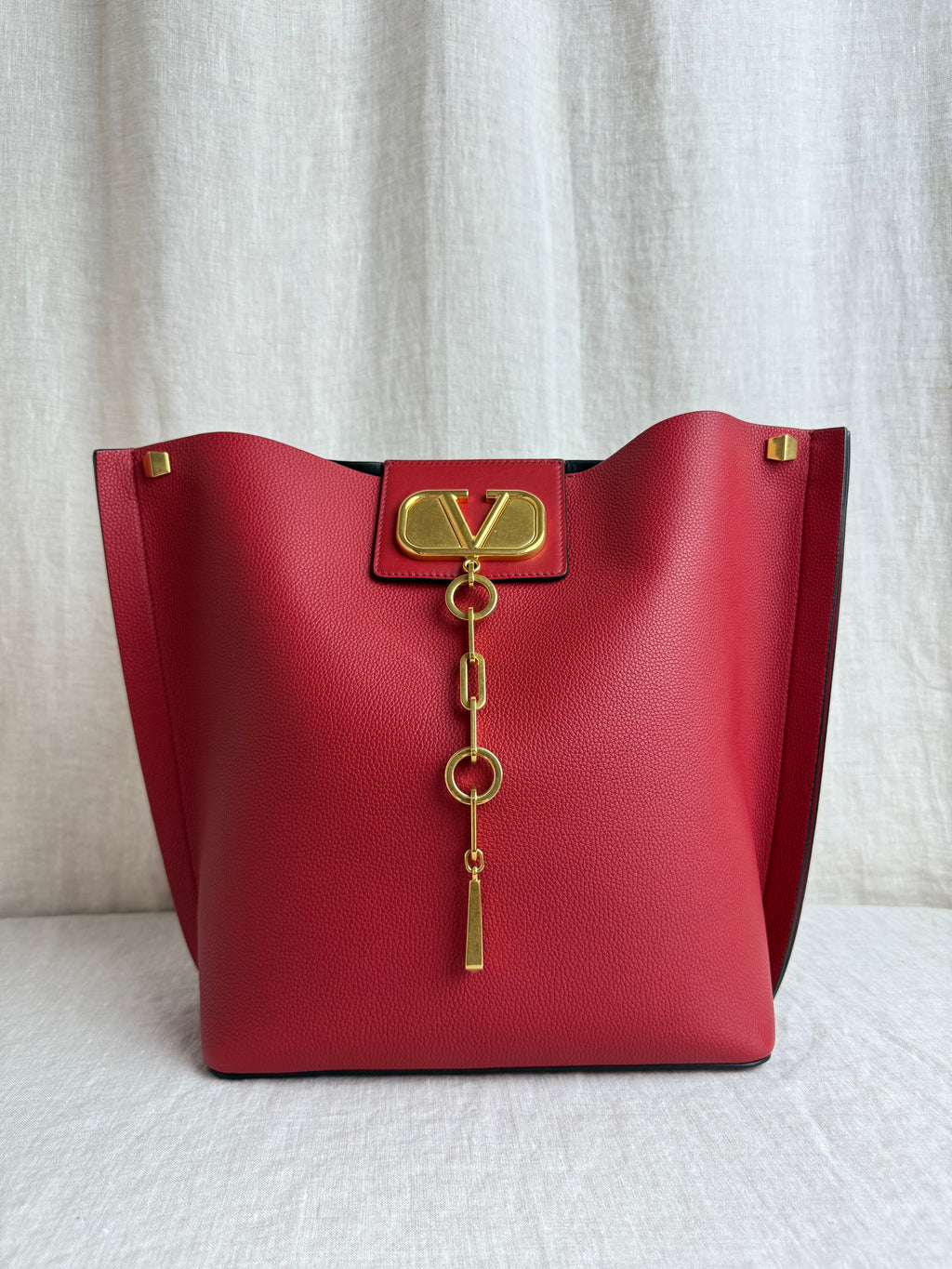 Valentino Red Escape Hobo Tote