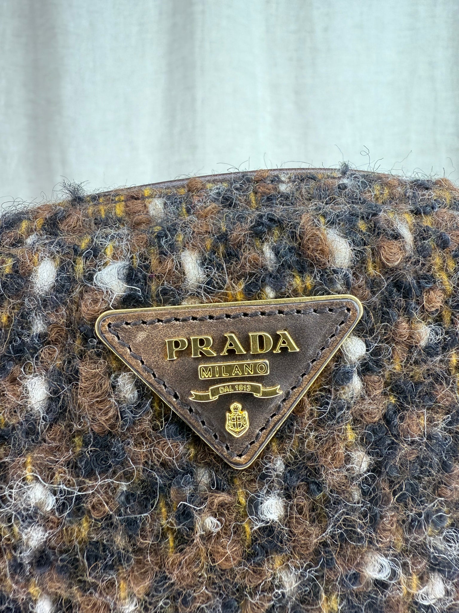 Prada Tweed Clutch