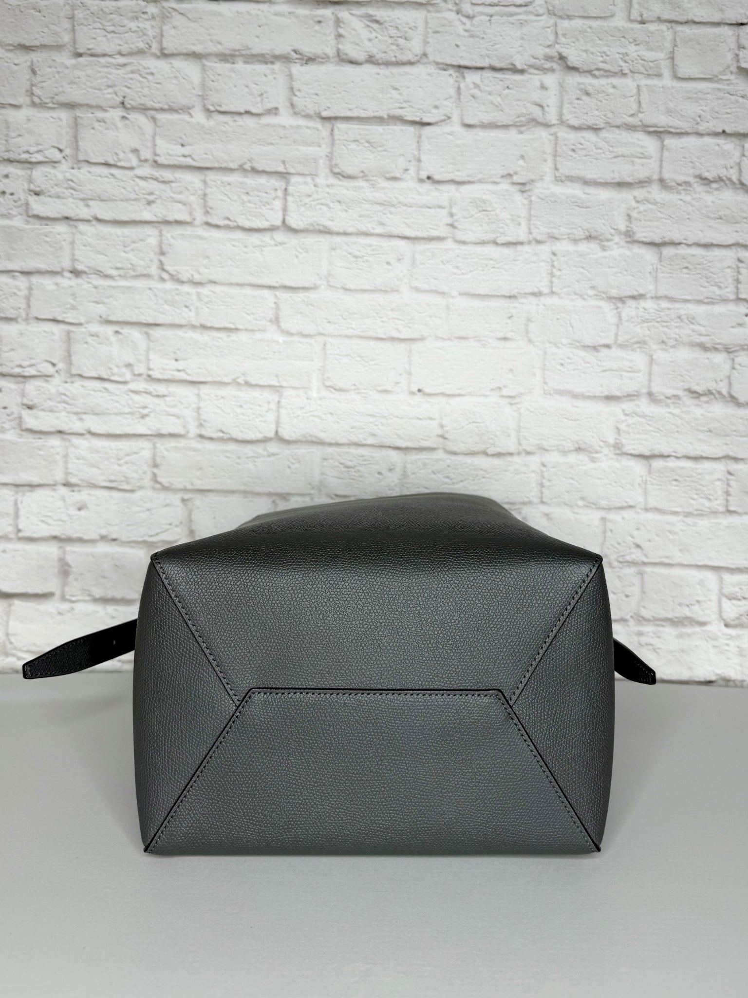 Valextra Medium Bucket Tote in Graphite