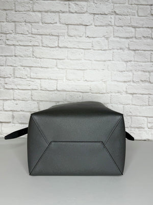 Valextra Medium Bucket Tote in Graphite