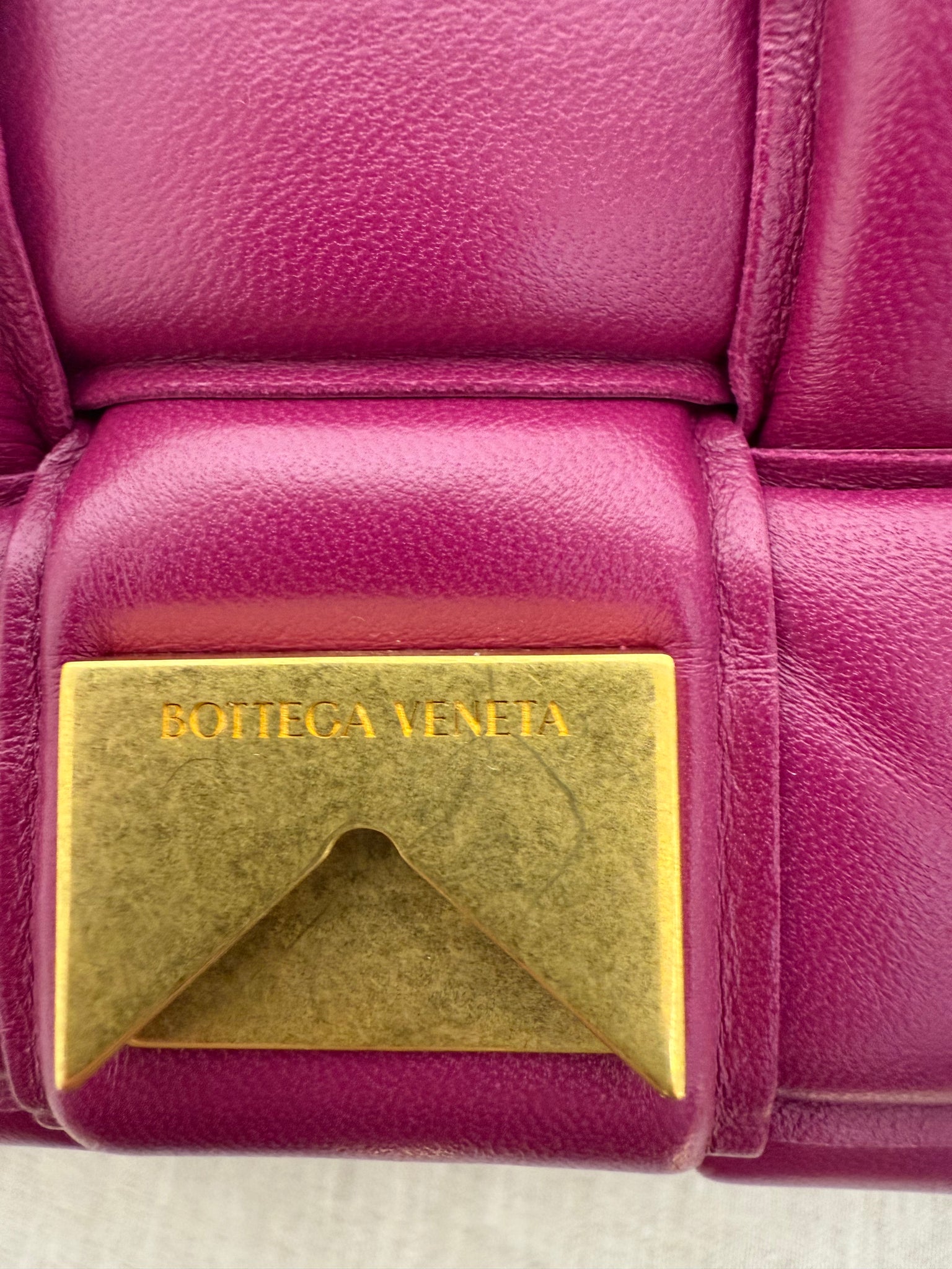 Bottega Veneta Cassette Padded Leather Crossbody Cinnabar