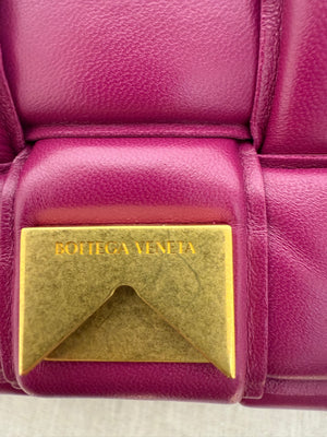 Bottega Veneta Cassette Padded Leather Crossbody Cinnabar
