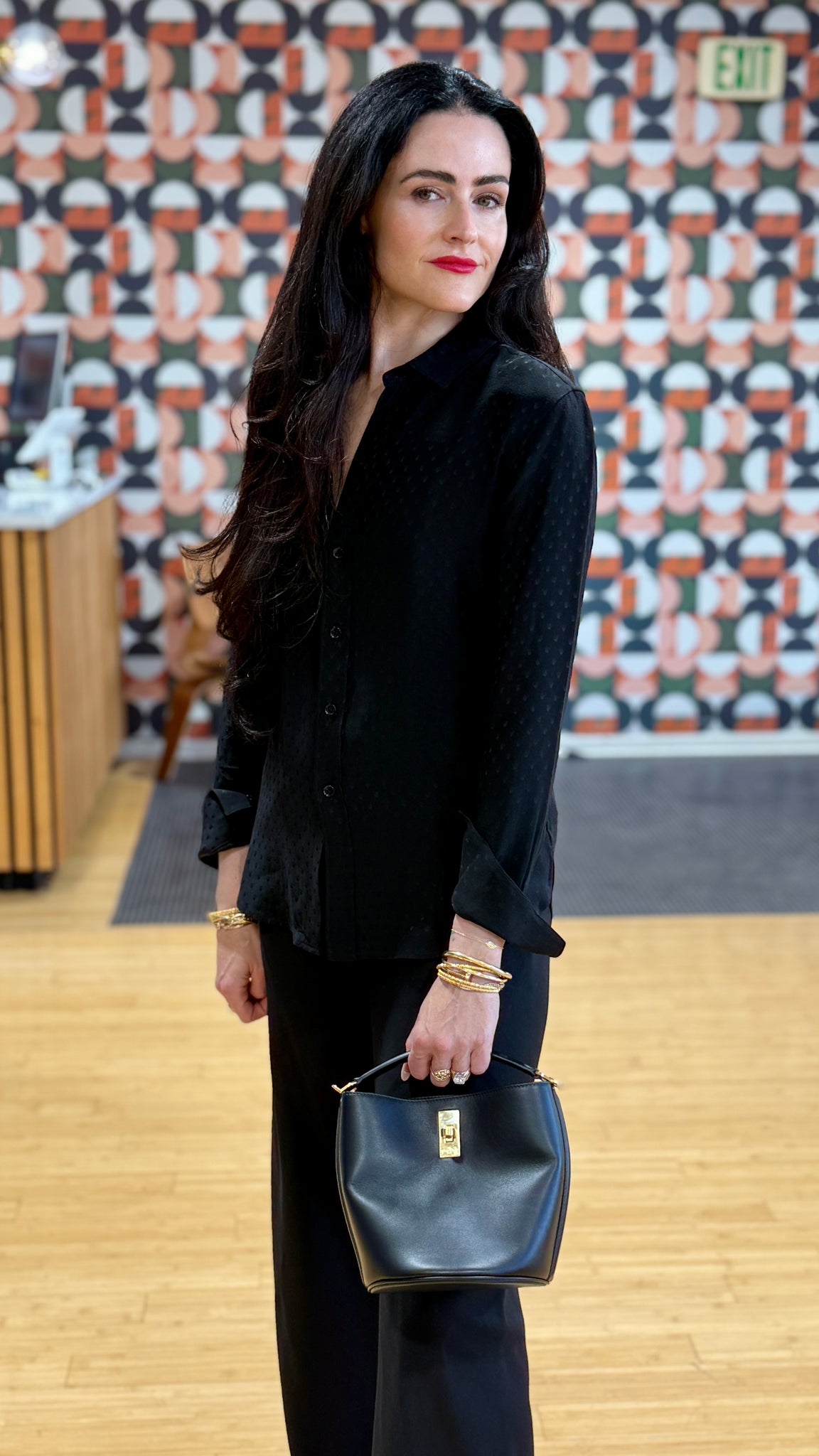 Celine Smooth Calfskin Teen Bucket 16 Black