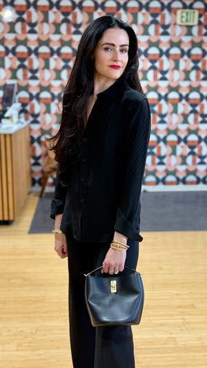 Celine Smooth Calfskin Teen Bucket 16 Black