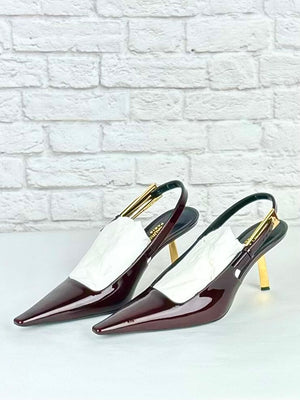 SAINT LAURENT
Lee Slingback 75mm, Size 38