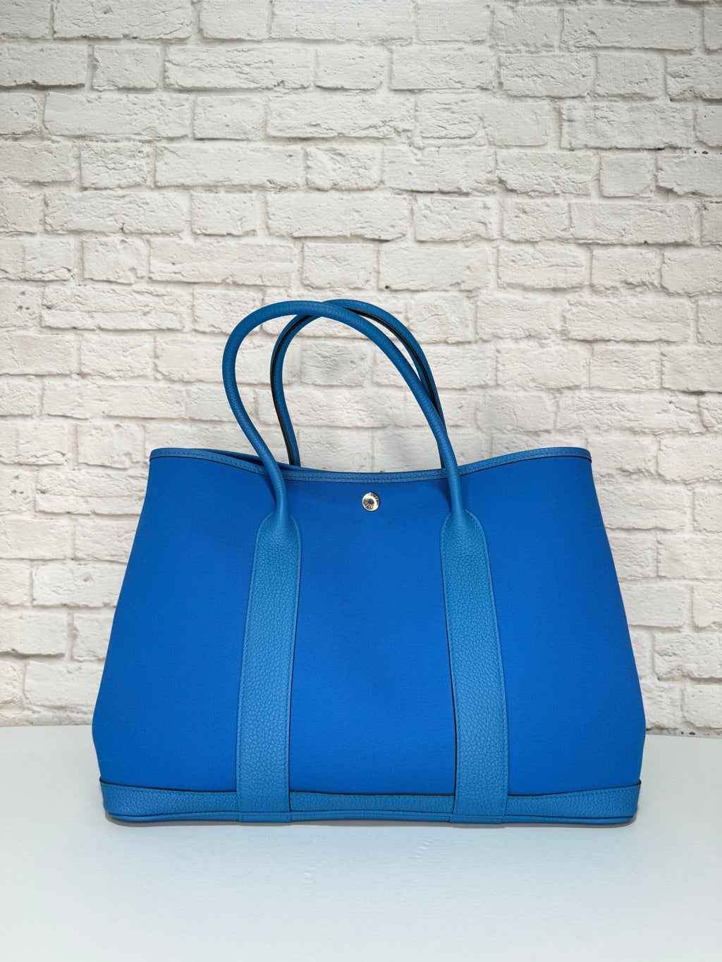 Hermes Garden Party Tote 36 in Zanzibar Blue