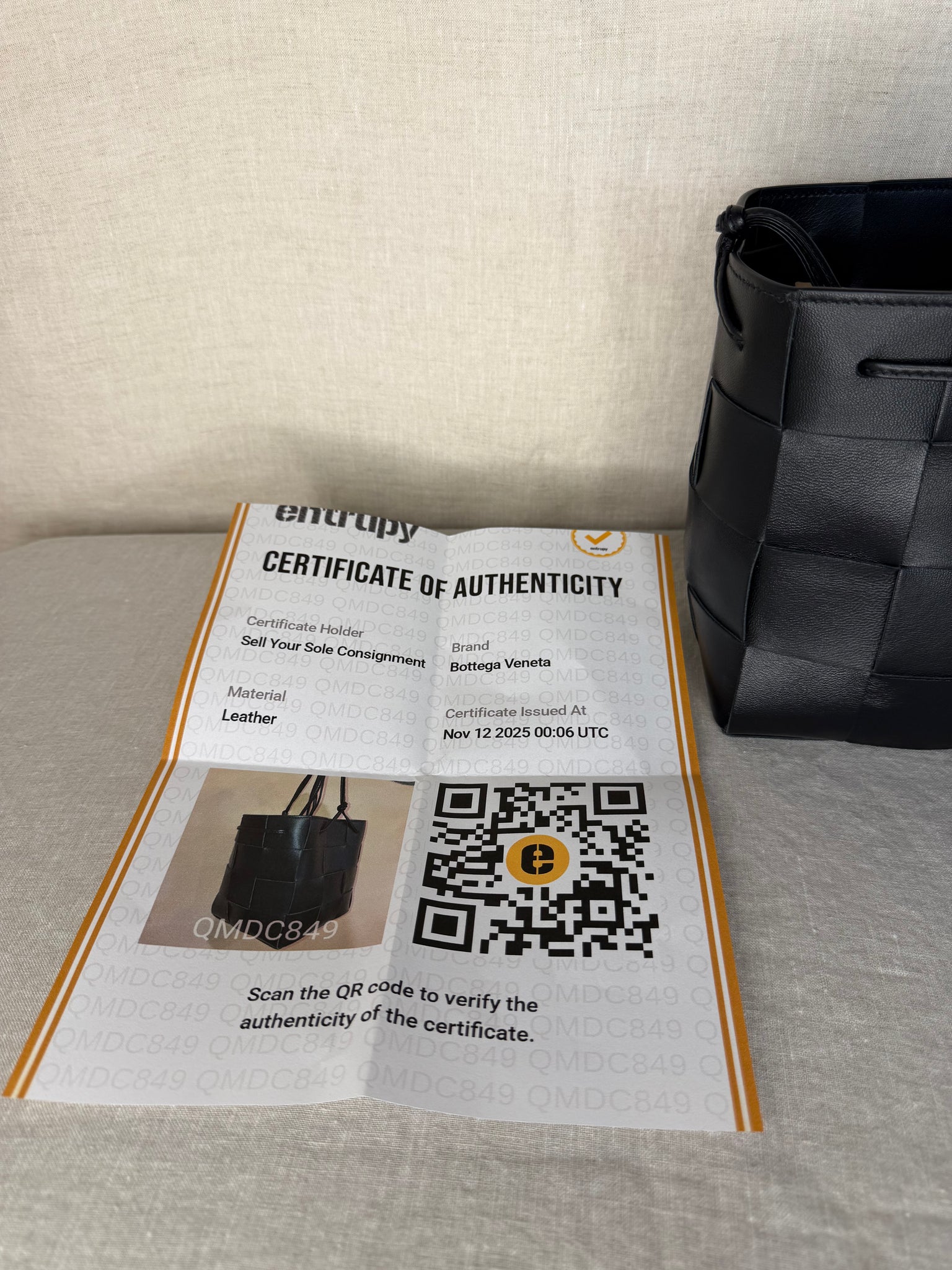 Bottega Veneta Intreccio Mini Bucket Bag in Black Leather