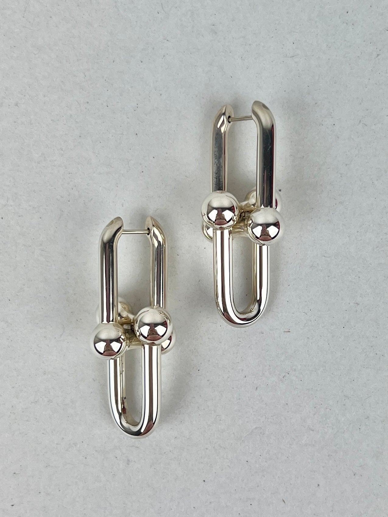 Tiffany HardWear Extra Large Link Earrings in Sterling Silver