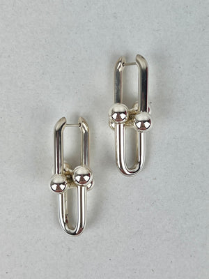 Tiffany HardWear Extra Large Link Earrings in Sterling Silver