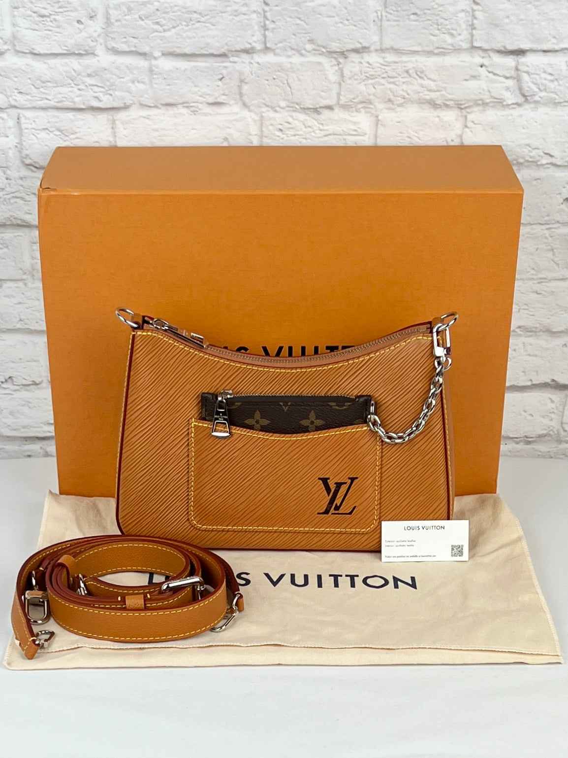 Louis Vuitton Marelle Epi Leather Shoulder Bag, Gold