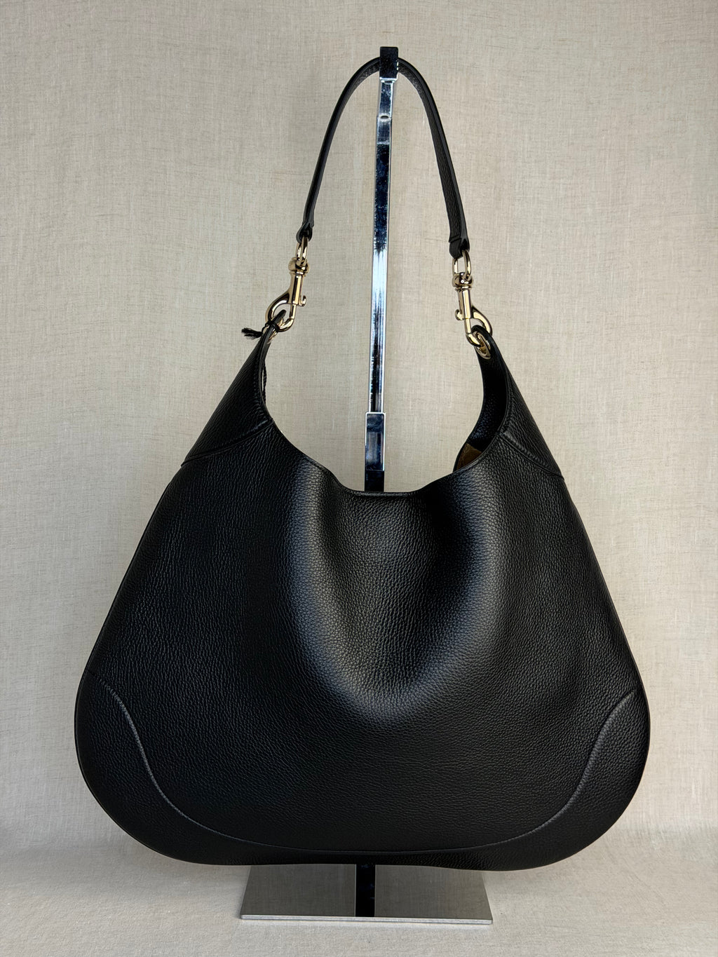 Gucci Soft Grained Calfskin Hobo - Black